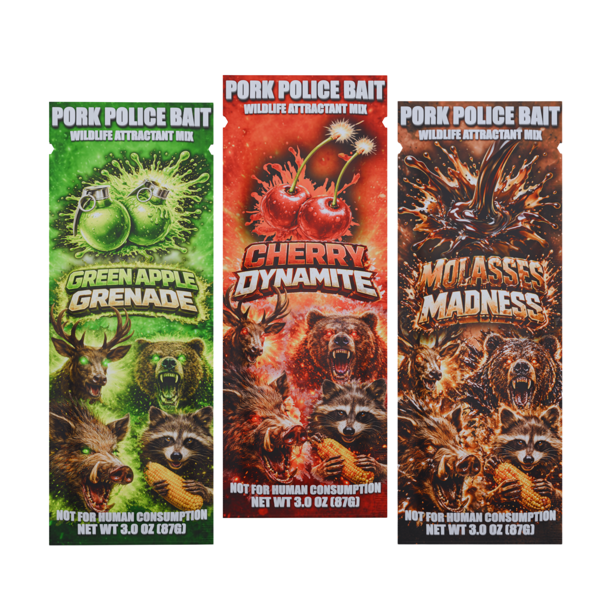 チェリーダイナマイト 野生動物誘引剤ミックス – Pork Police Bait