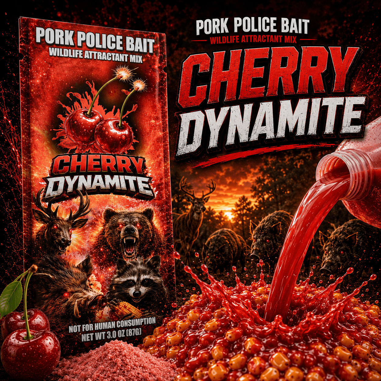 CHERRY DYNAMITE - Pork Police Bait