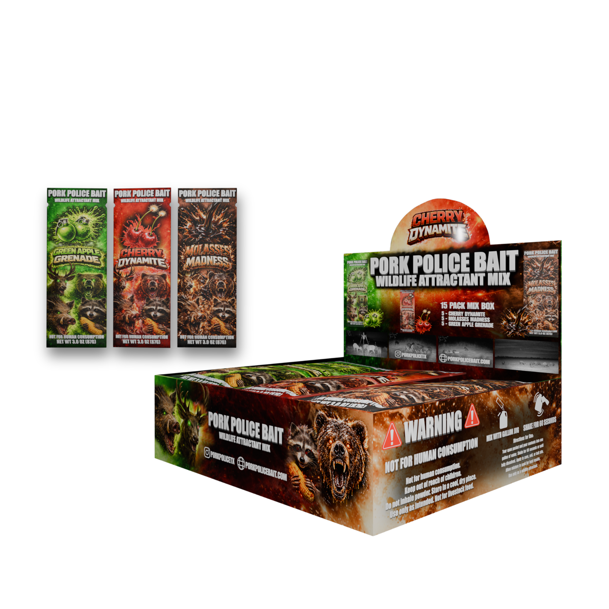 Paquete Surtido de Atractantes para Vida Silvestre | Caja Combinada de 15 Unidades