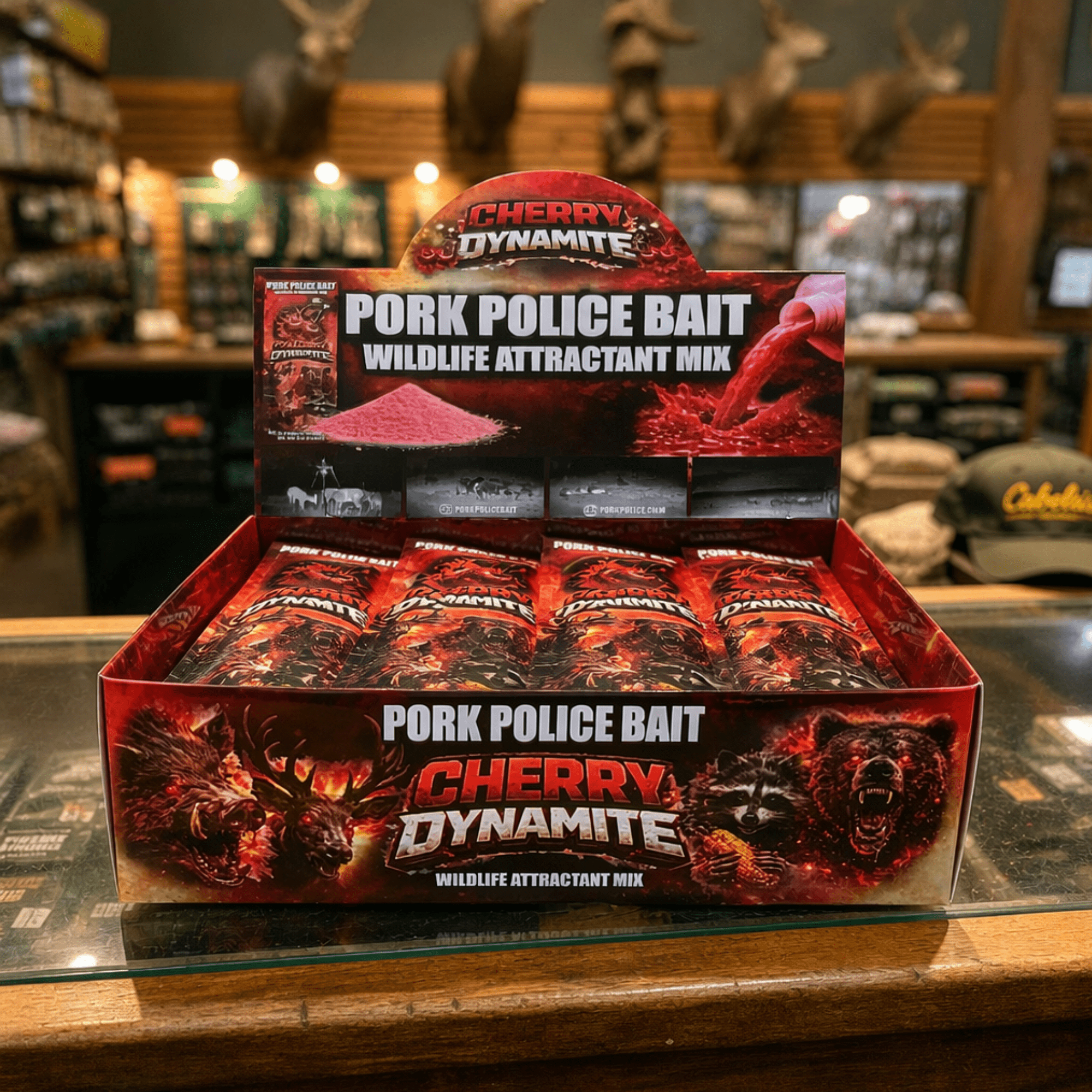 Cherry Dynamite Wildlife Attractant Mix | 15-Pack Bulk Box - Pork Police Bait