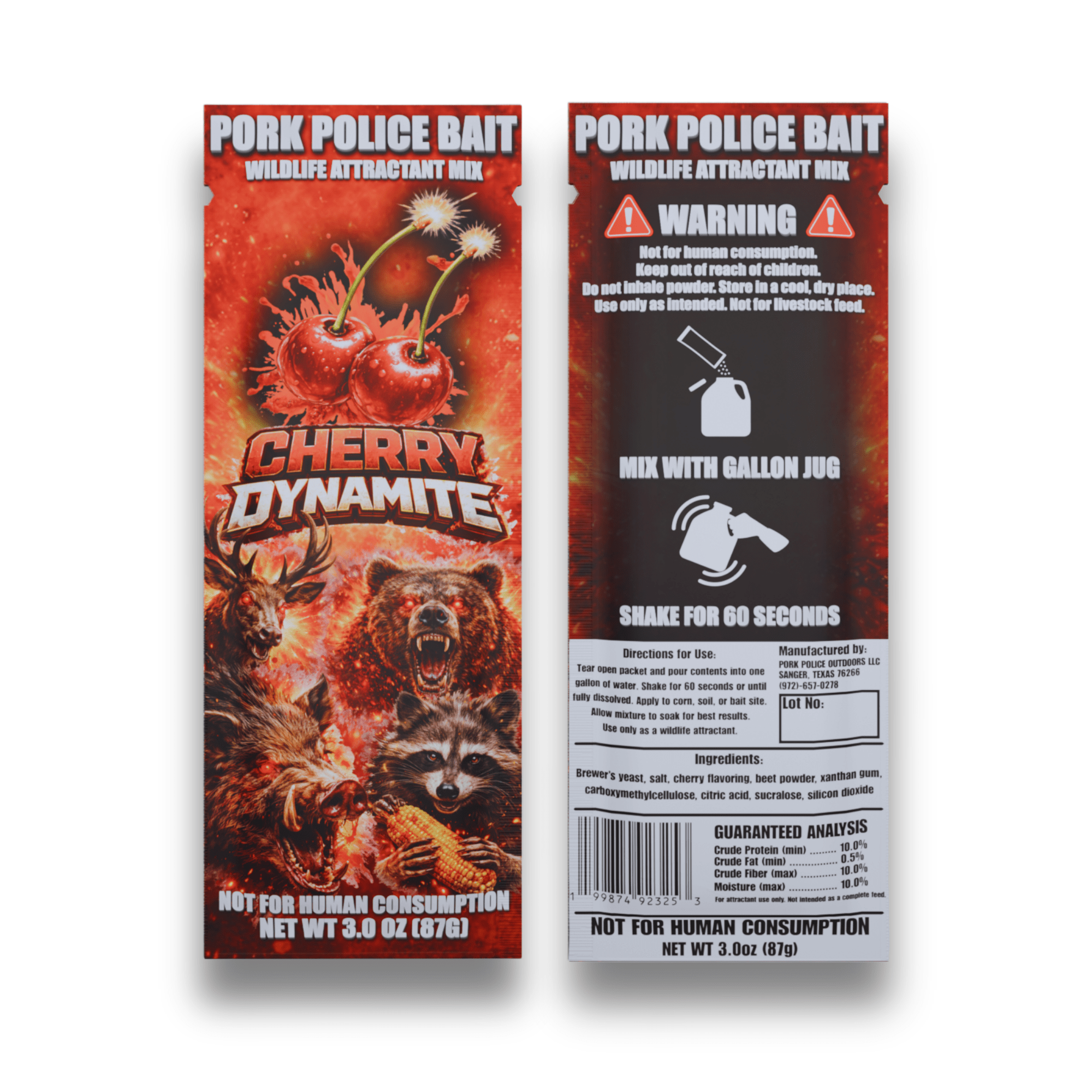 Cherry Dynamite Wildlife Attractant Mix - Pork Police Bait