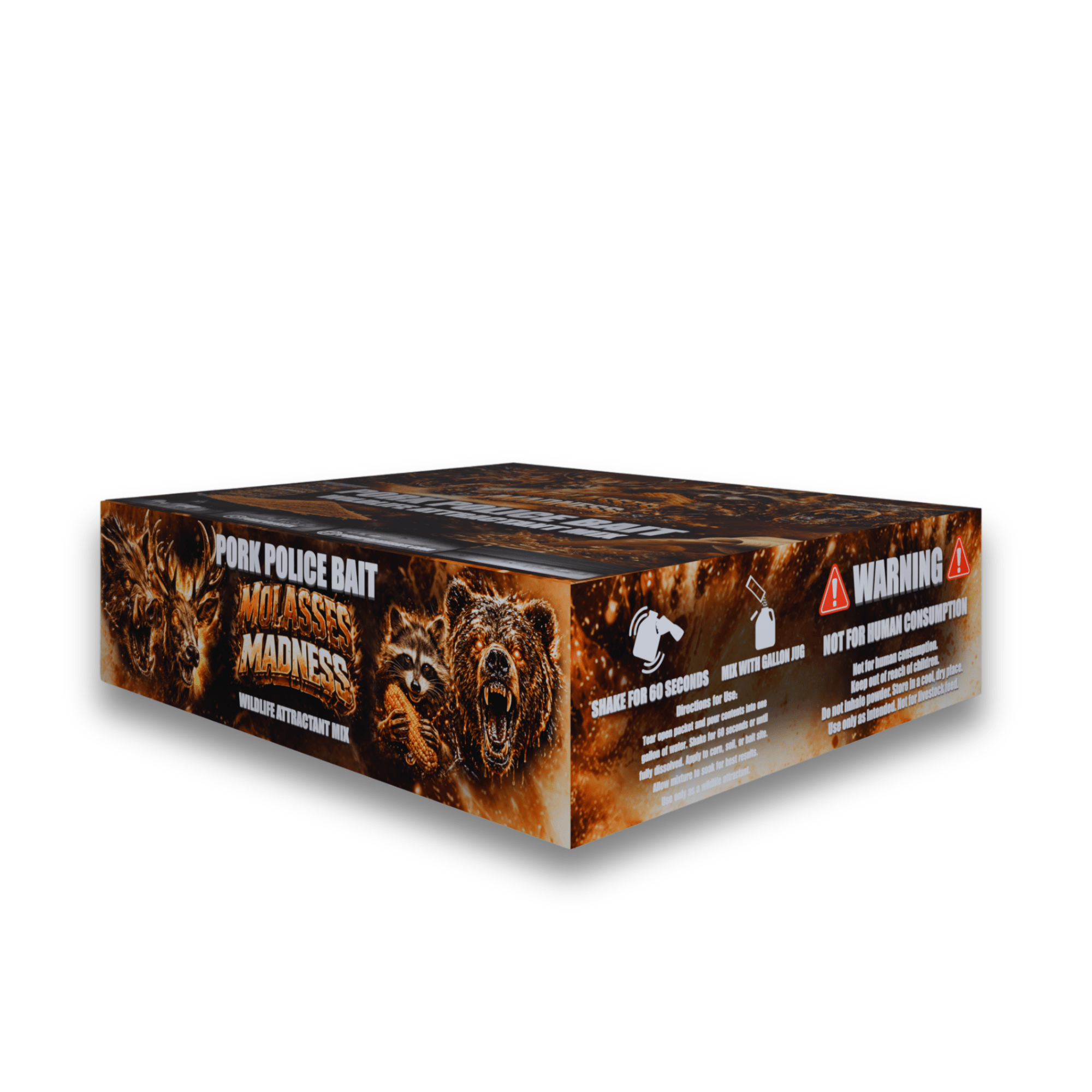 Molasses Madness Wildlife Attractant Mix | 15-Pack Bulk Box - Pork Police Bait