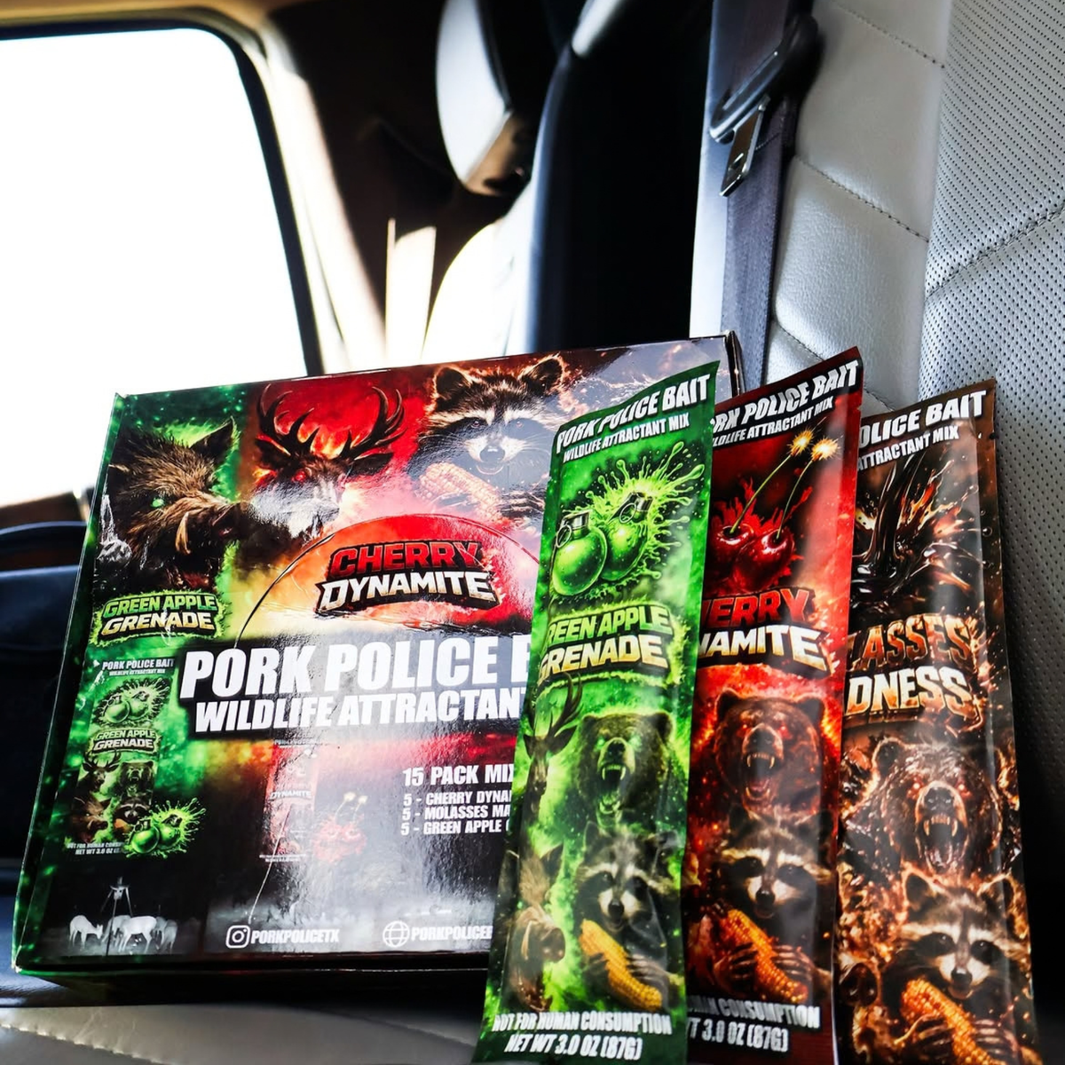 Wildlife Attractant Variety Pack | 15-Pack Combo Box - Pork Police Bait