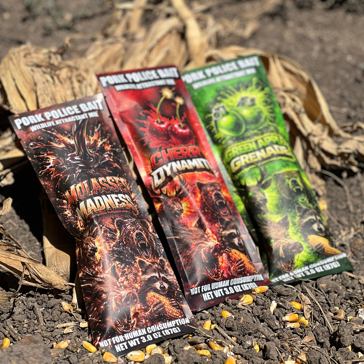 Wildlife Attractant Variety Pack | 15-Pack Combo Box - Pork Police Bait
